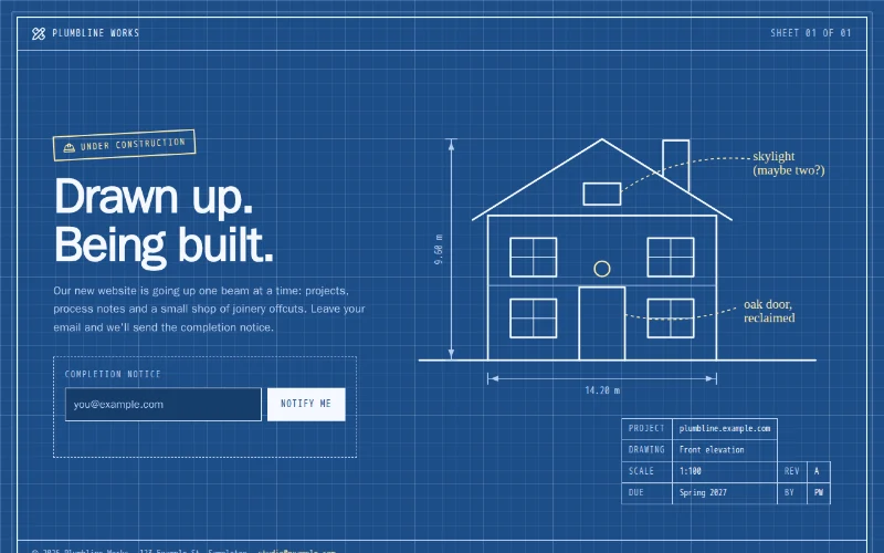 Screenshot of the Blueprint template