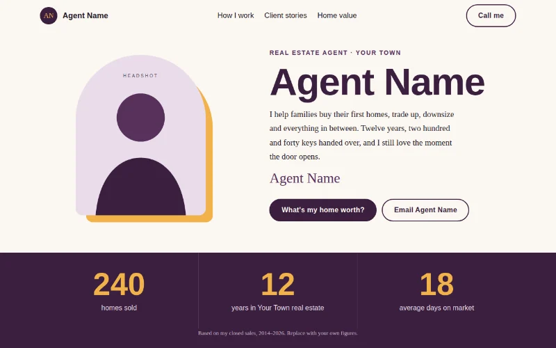 Screenshot of the Solo Agent template